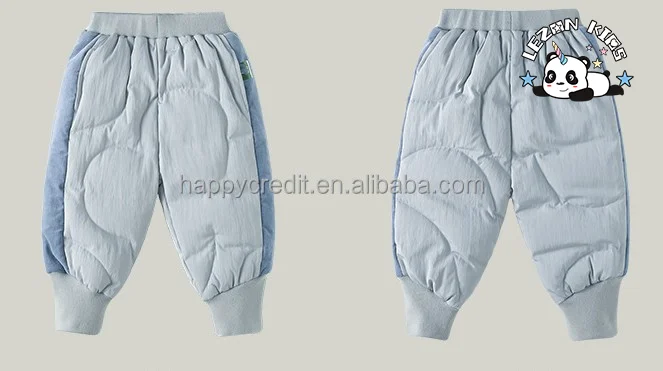 LEZONKIDS - Calças Quentes de Inverno Personalizadas para Crianças Unissex Meninas e Meninos Calças de Down 2 a 8 Anos